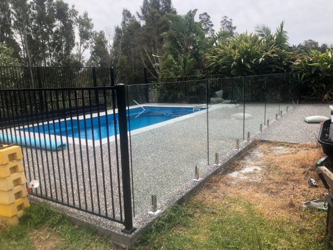 Metal and Glass Pool Fence — Pool Fences in Taree South, NSW