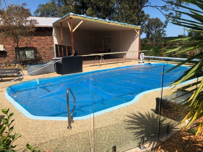  Pool Area Under Renovation — Pool Fences in Taree South, NSW