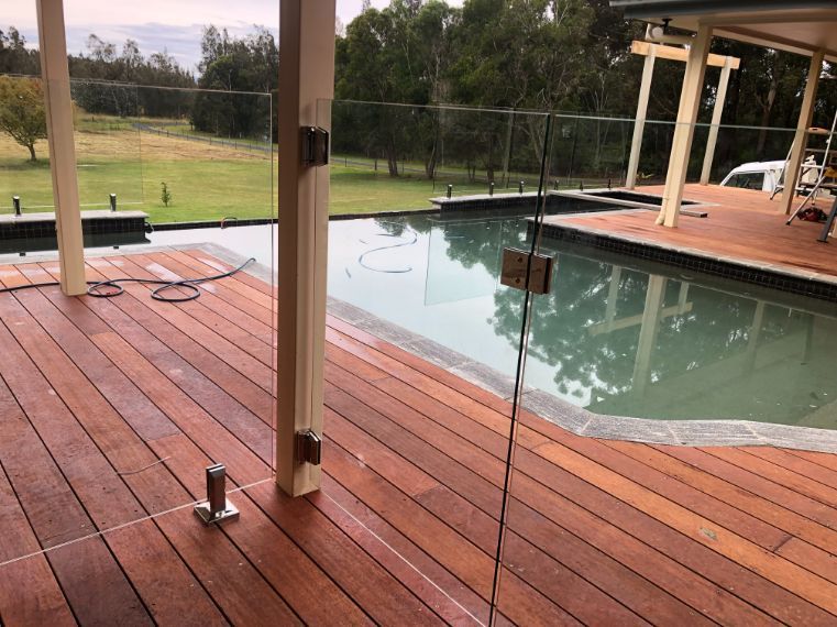 Clear Glass Fence — Pool Fences in Taree South, NSW
