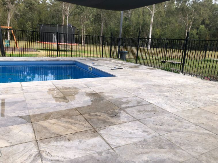 Dirty Floor Tiles — Pool Fences in Taree South, NSW
