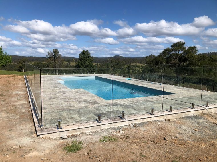 Pool with Glass Fencing — Pool Fences in Taree South, NSW