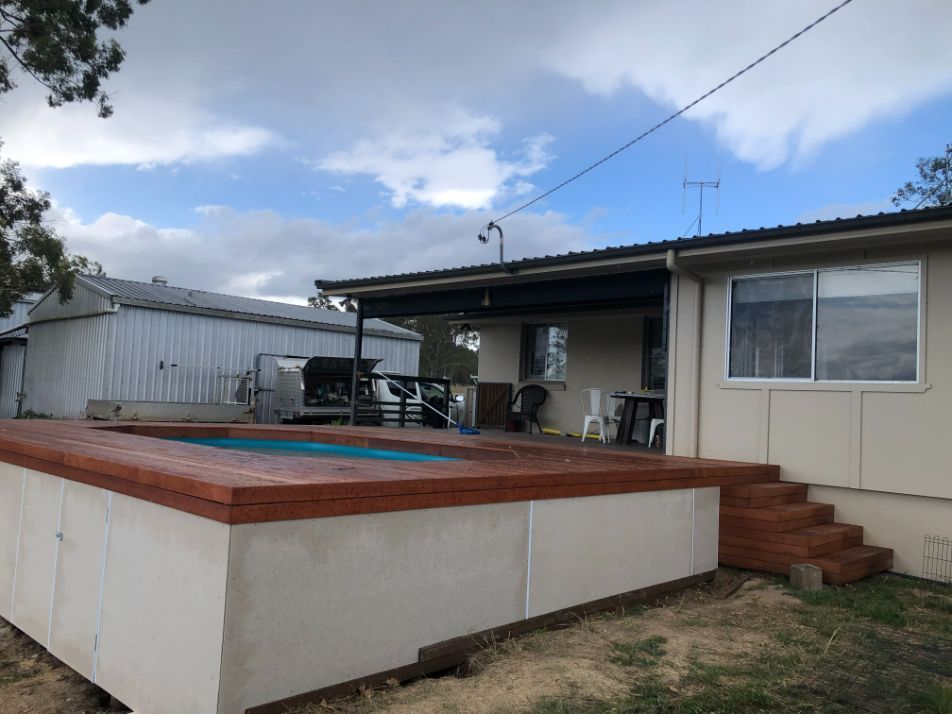 Pool at the Backyard — Pool Fences in Taree South, NSW