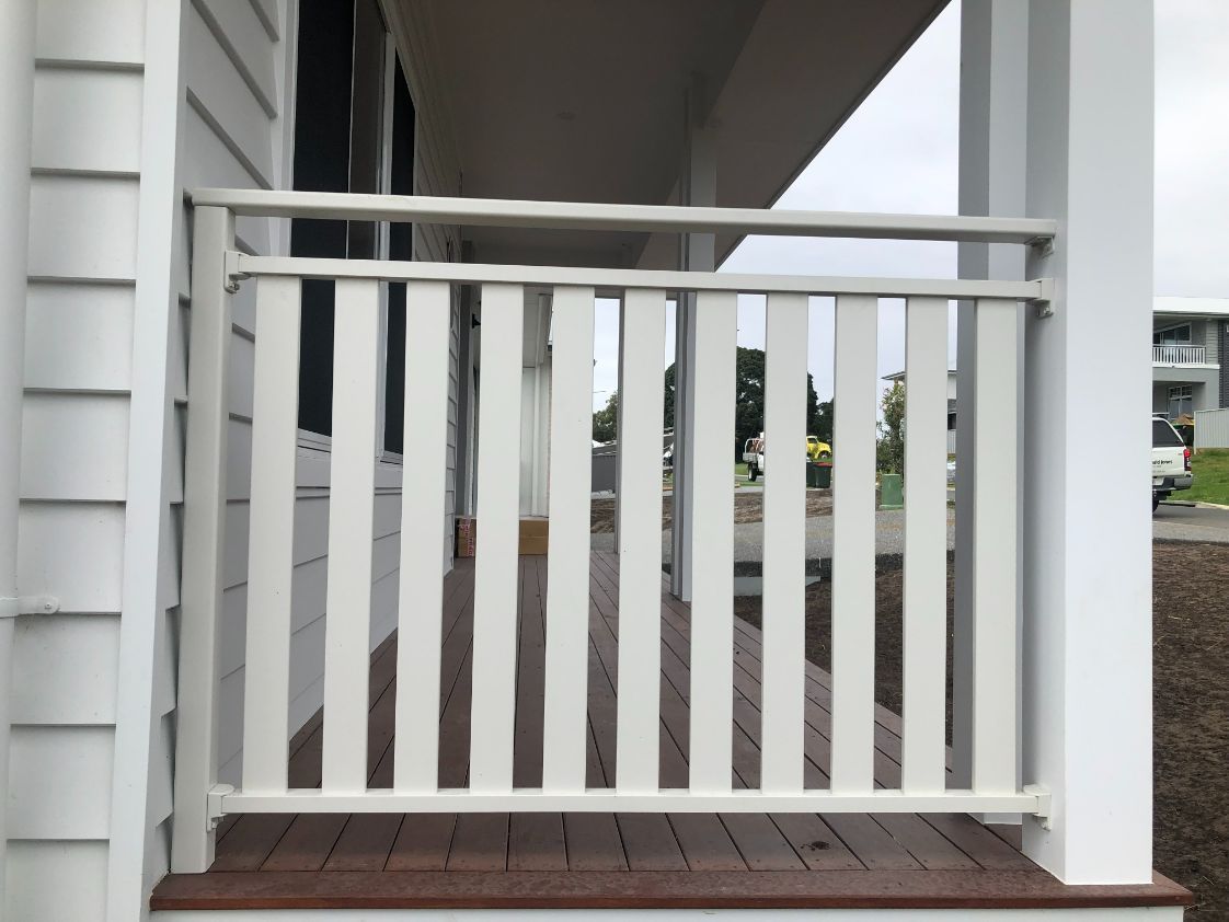 White Balustrade — Pool Fences in Taree South, NSW