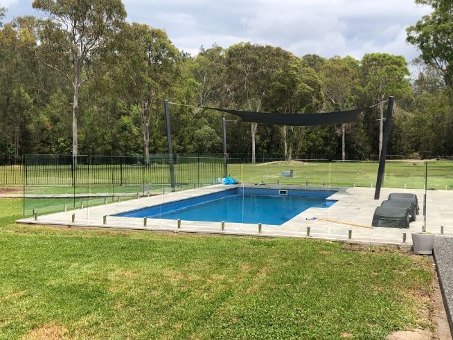 Pool with Shades — Pool Fences in Taree South, NSW