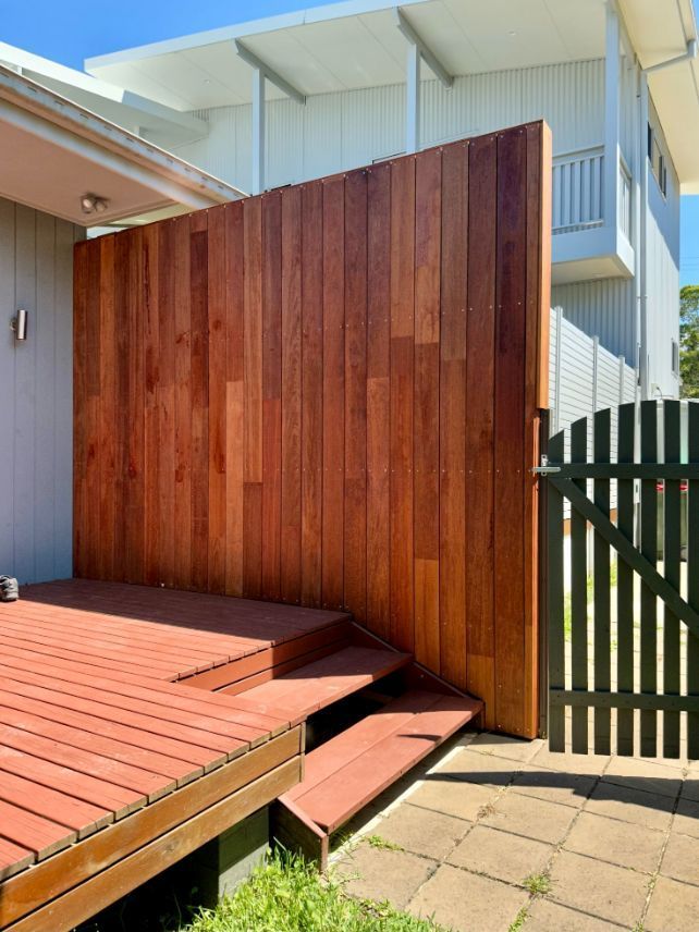 Wooden Deck and Wall — Pool Fences in Taree South, NSW