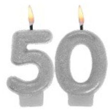 Sophistiplate Sparkling Celebration 50th 18-in Black/Gold Indoor Spray Burst Table Centerpiece