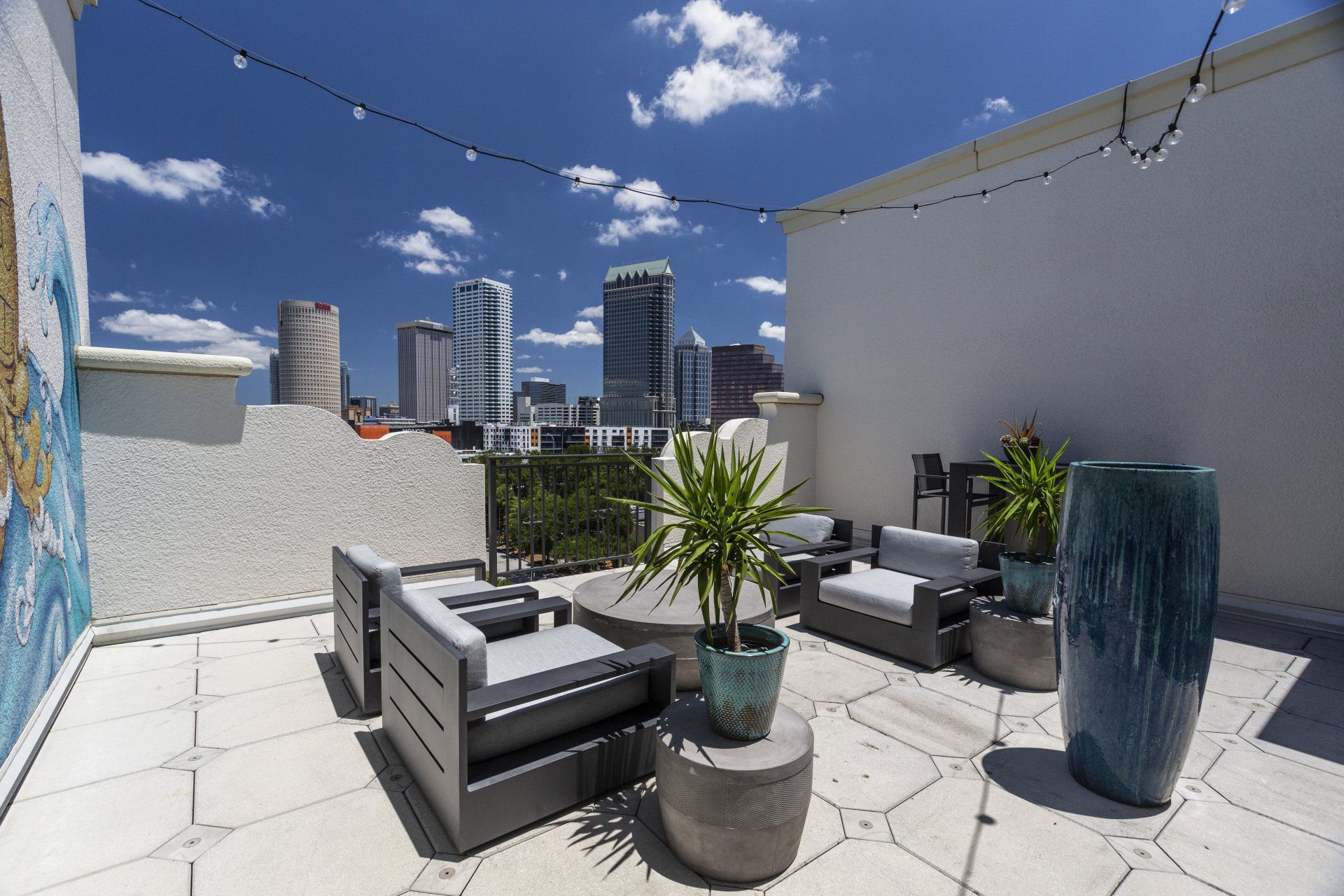 2Bayshore | Rooftop Terrace with Tampa skyline views