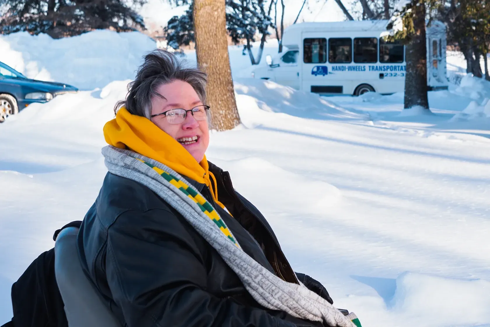 Tonna Horsley a Handi-Wheels Transportation rider