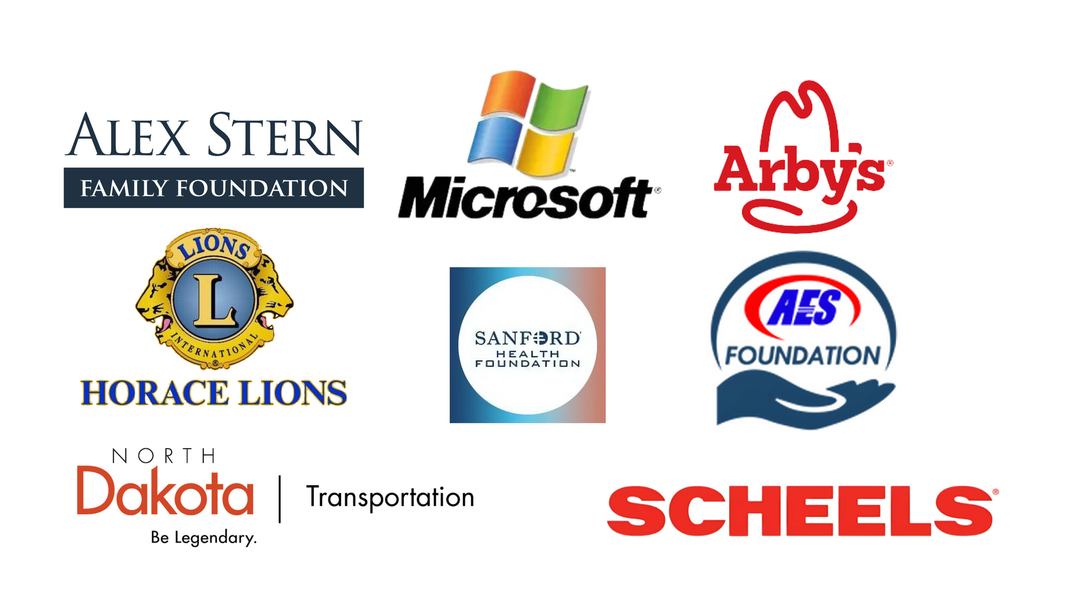 North Dakota Transportation Department • Transit Division, Horace Lions, AES Foundation, Microsoft, Alex Stern Family Foundation, Arby's, Scheels, Sanford Health Foundation