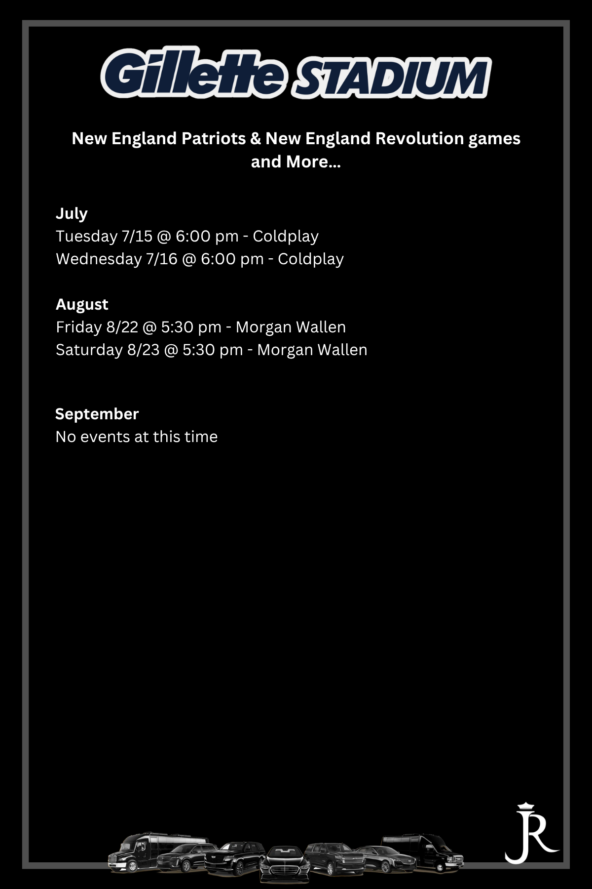 Gillette Stadium Events