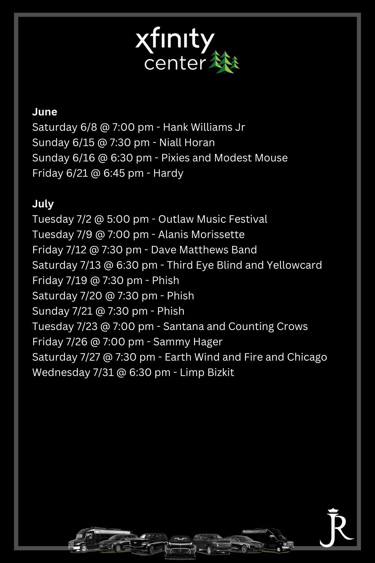 xfinity-center-car-service-upcoming-concerts-and-events