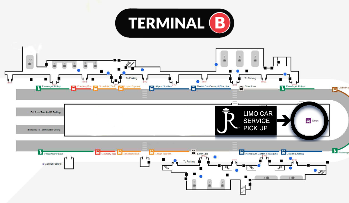 JR Limo Car Service Boston Logan Pick Up Terminal A