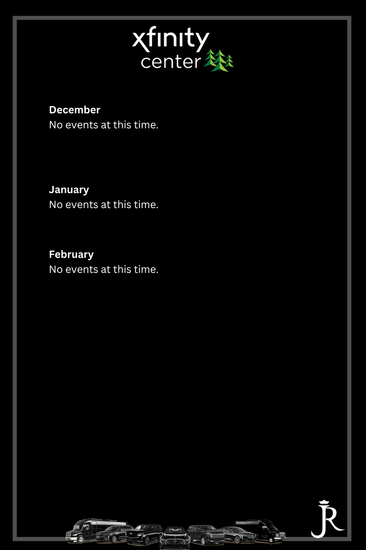 xfinity center events