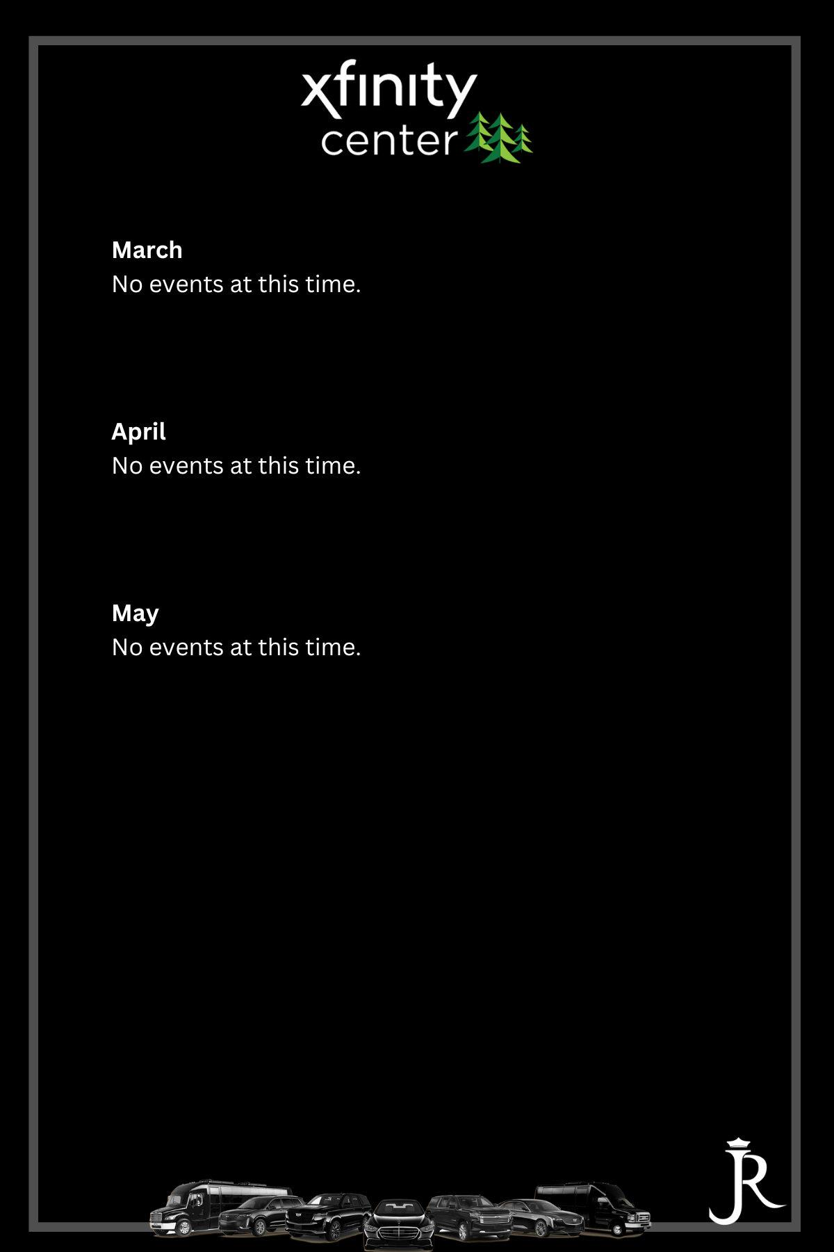 xfinity center events