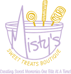 A logo for misty 's sweet treats boutique