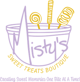 A logo for misty 's sweet treats boutique