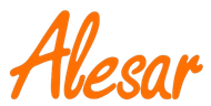 Texto cursivo en color naranja, 