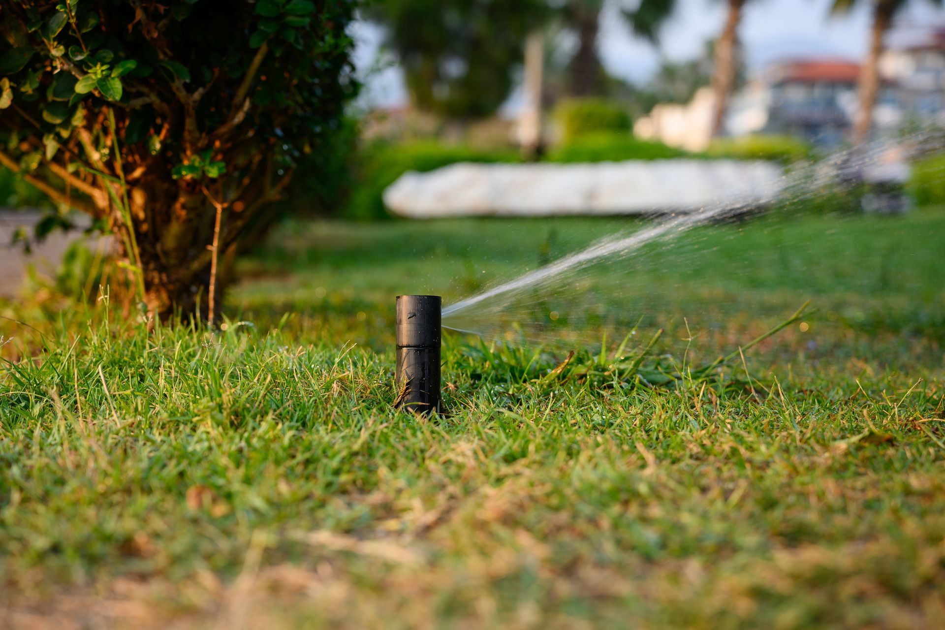 Smart irrigation and garden maintenance concept.] 