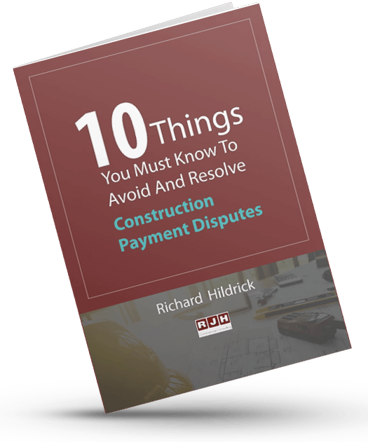 A book titled 10 things you must know to avoid and resolve construction payment disputes