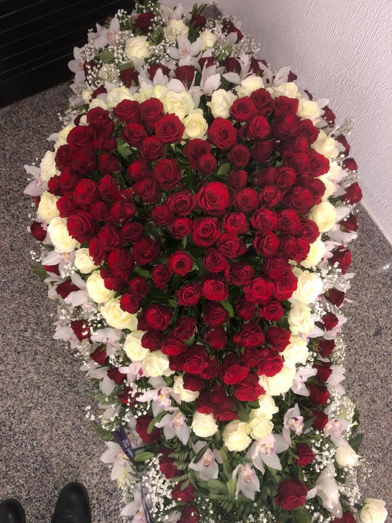 Copribara con fiori a forma di cuore