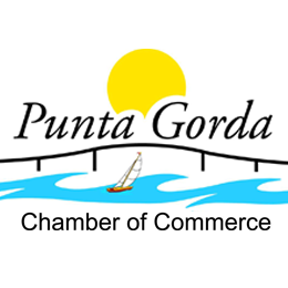 A logo for the punta gorda chamber of commerce