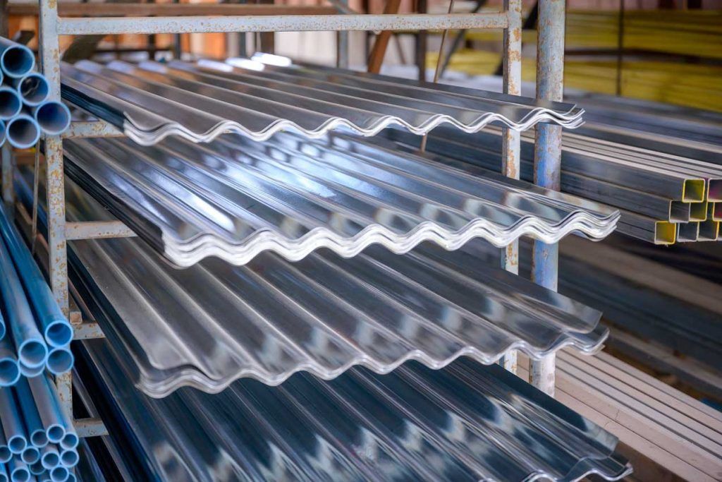 galvanized steel roofing sheets in warehouse
