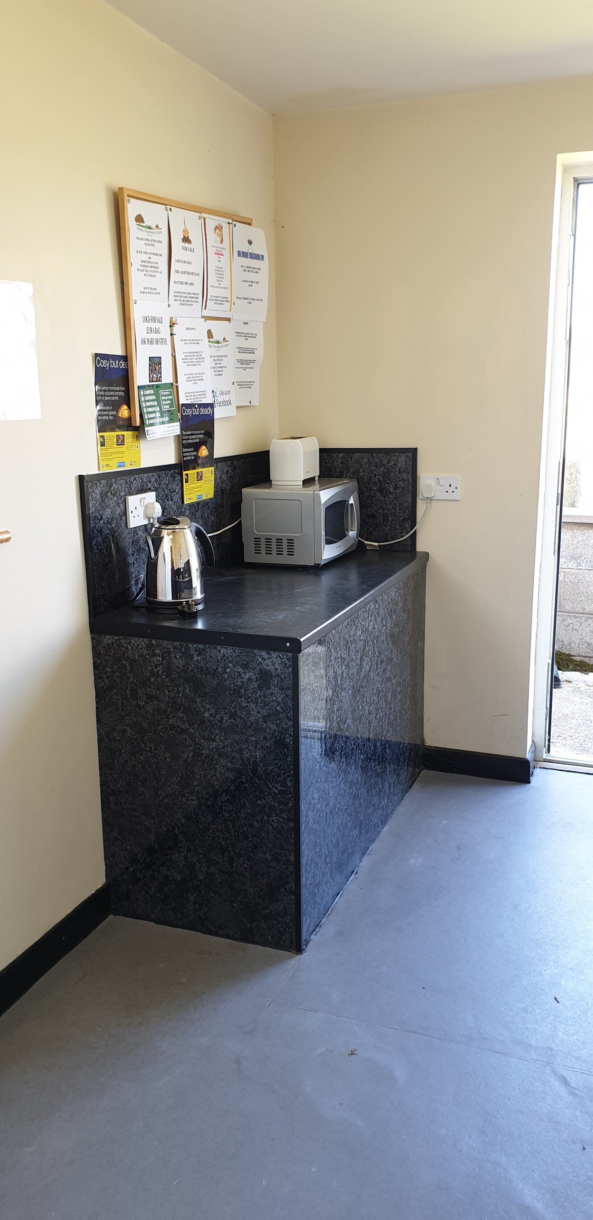 Campers kitchen facilities