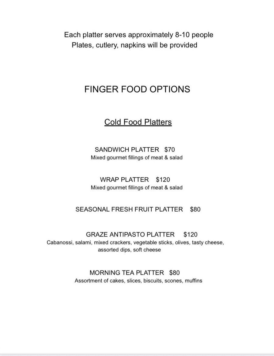 A menu for a restaurant called nosh @ the railway