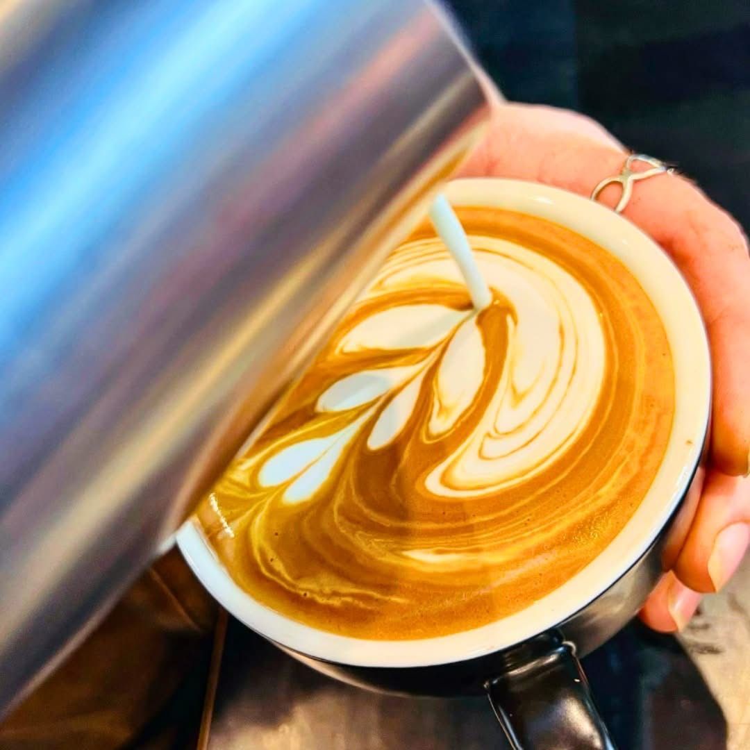 A Cup of Cappuccino With a Heart Shaped Latte Art — Cafe Nosh in Taree, NSW