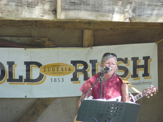 Singer at Gold Rush.

