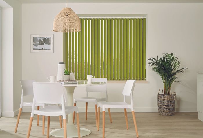 Vertical Blinds In Dining Room — Elegant Blinds & Awnings Taree In Taree South NSW