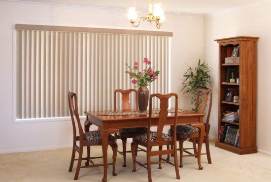 Fabric Vertical Blinds — Elegant Blinds & Awnings Taree In Taree South NSW