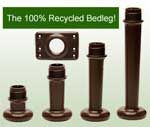 The 100 % recycled bedleg is made of recycled plastic.