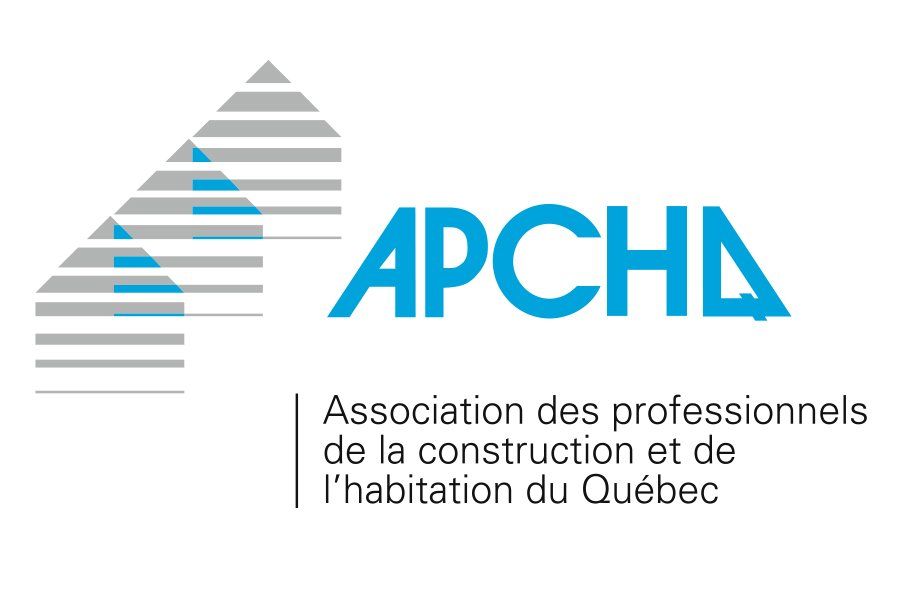 The logo for the association des professionnels de la construction et de l' habitation du quebec.