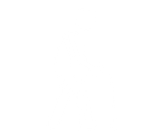 a white logo of a person with a walker