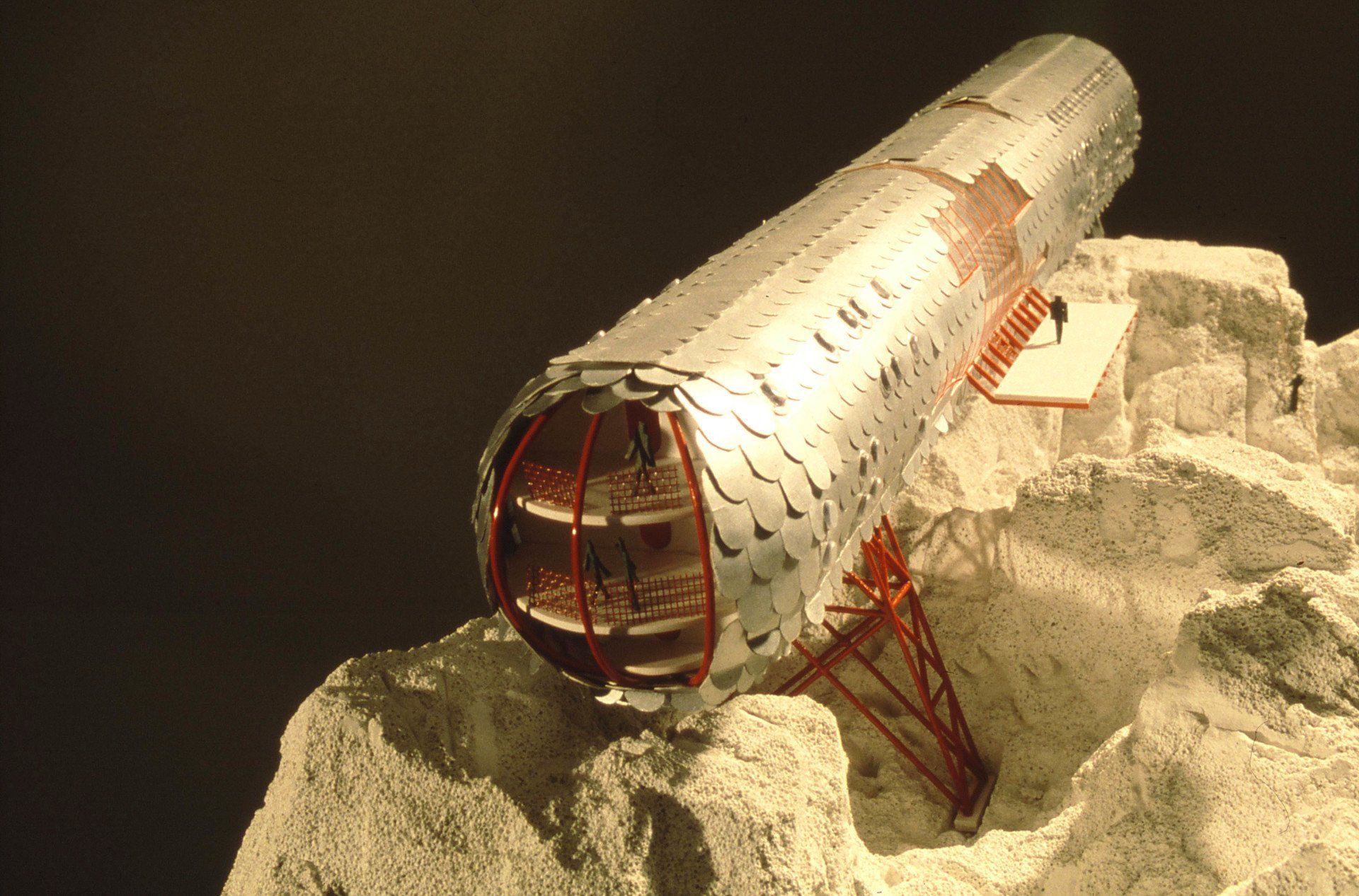 Schutzhütte über den Alpen