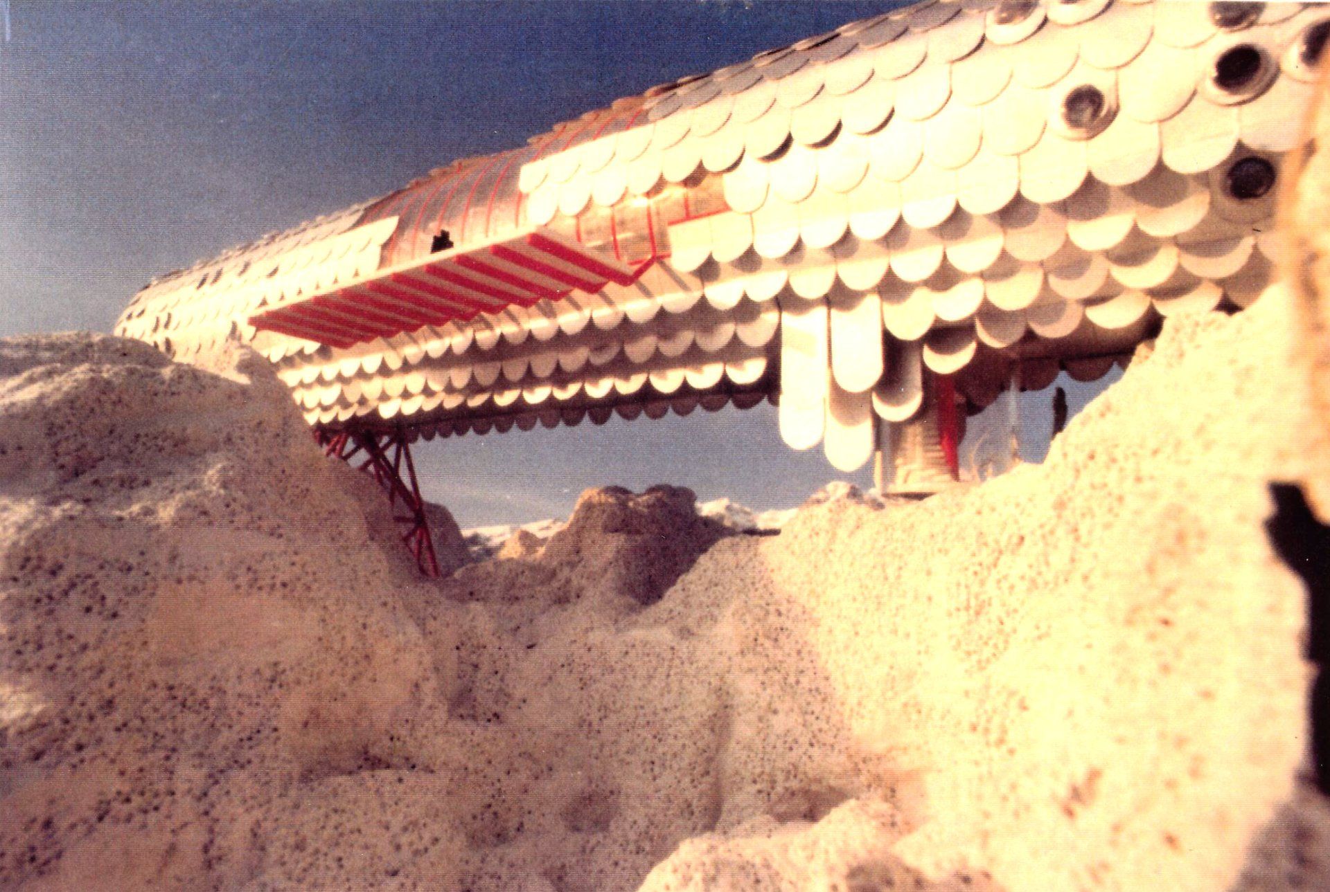 Schutzhütte über den Alpen