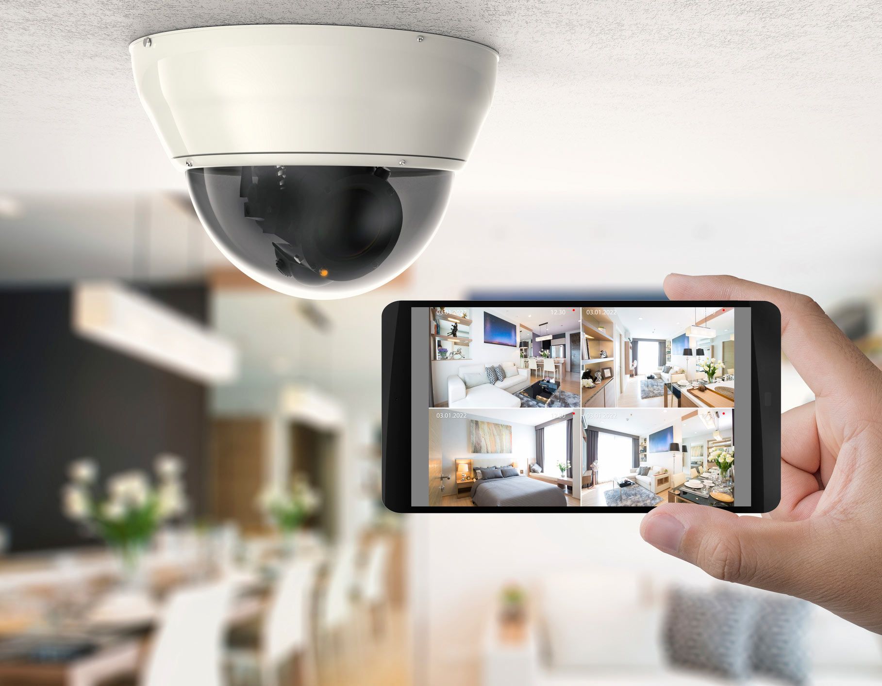 Mobile connected with security camera | Sydney, NSW | TEC Security