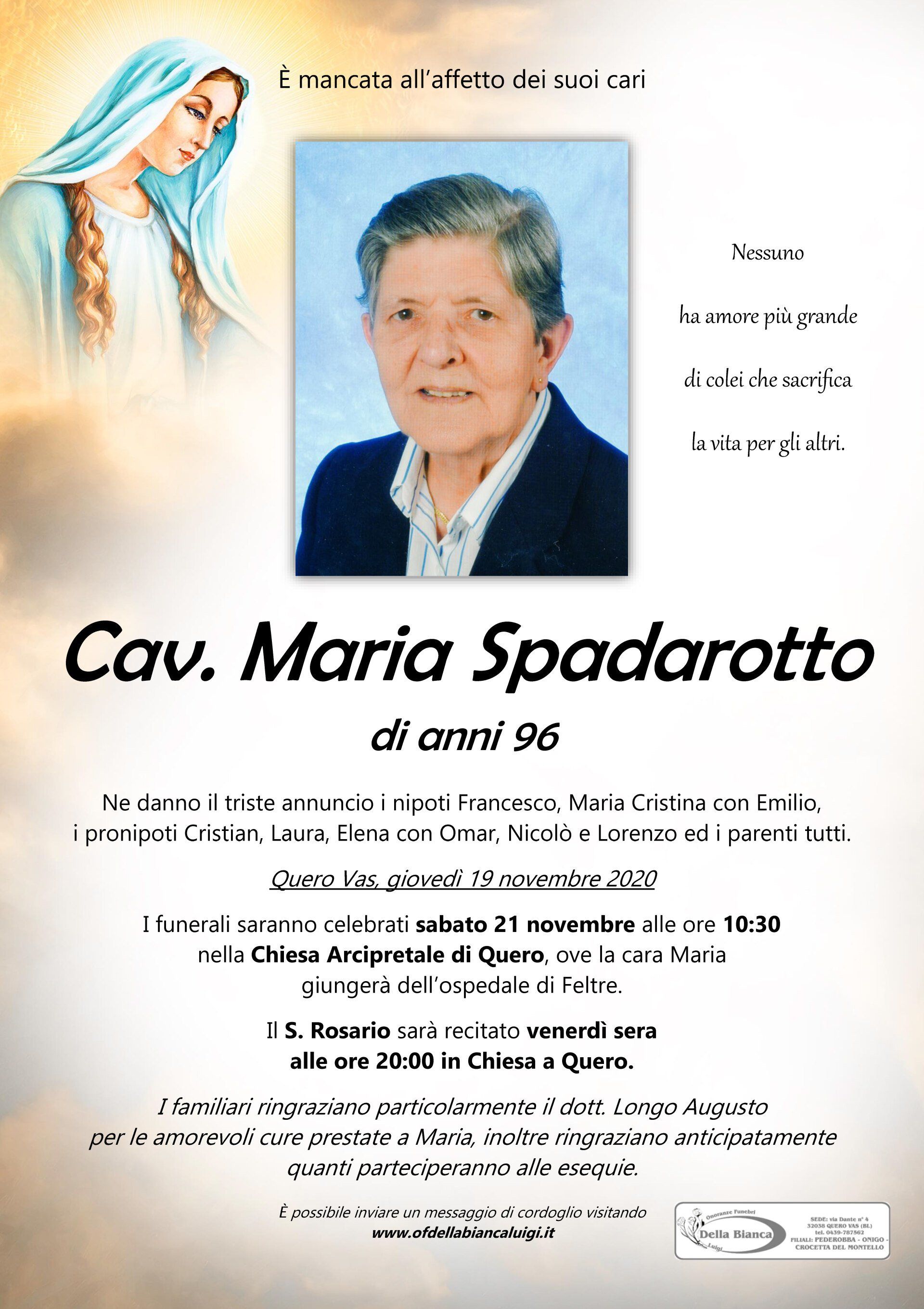 Cav. Maria Spadarotto