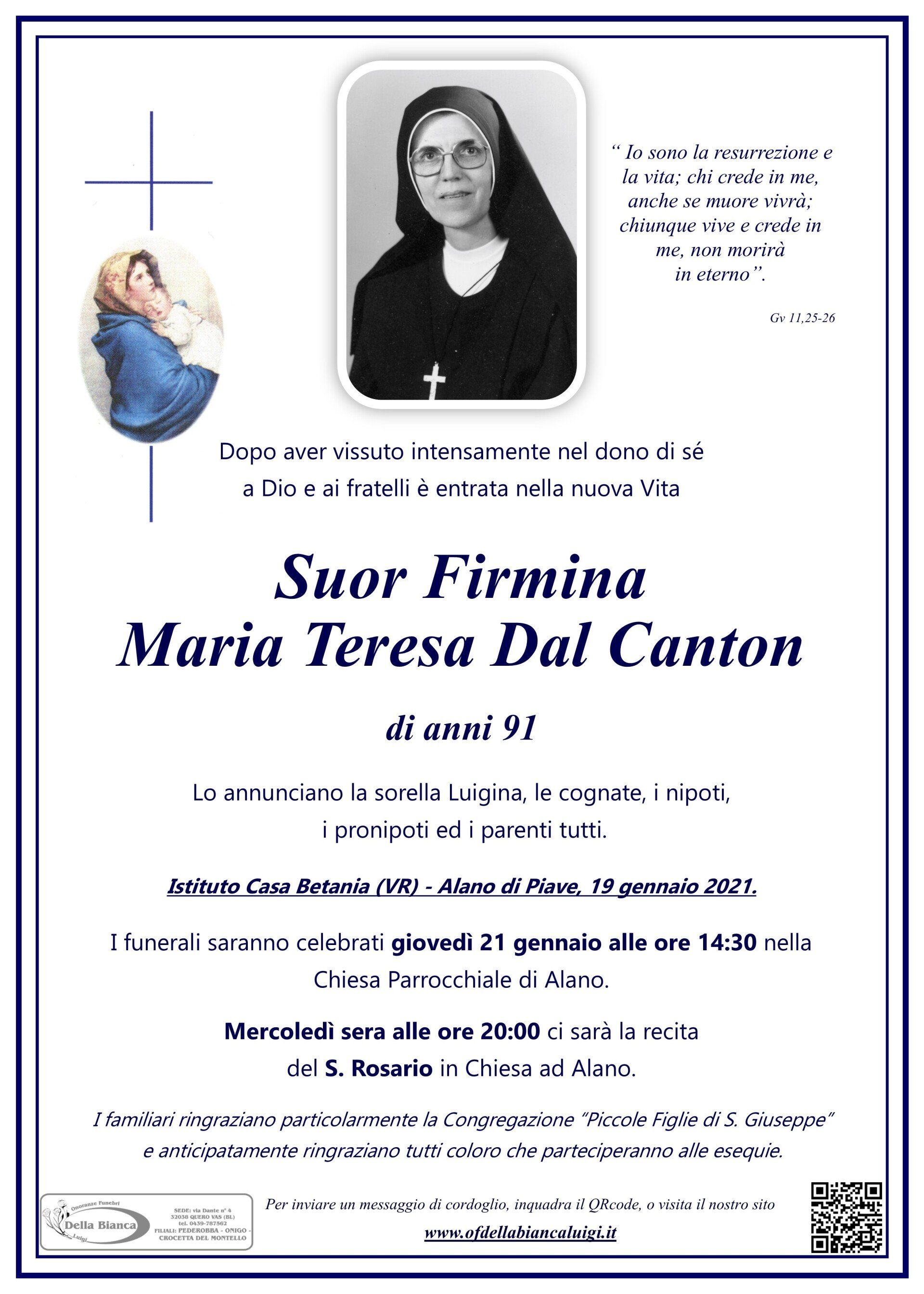 Suor Firmina - Maria Teresa Dal Canton