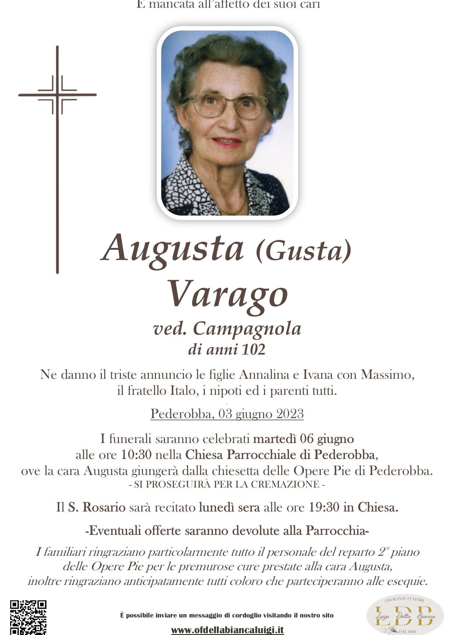 Augusta (Gusta) Varago