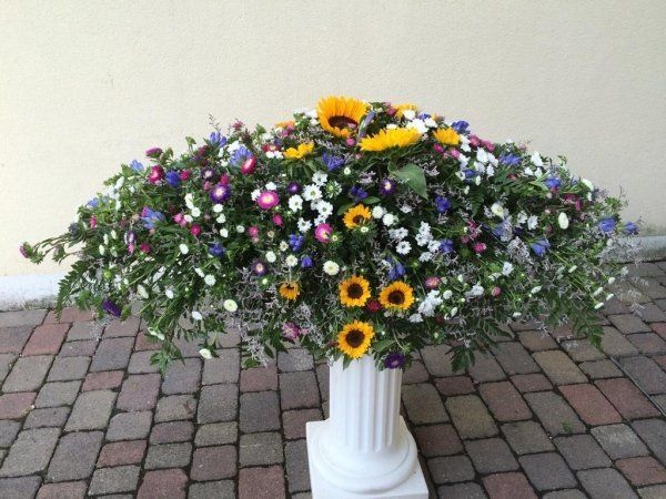 Mazzo di fiori per funerali