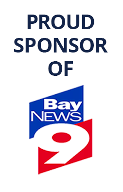 A sign that says proud sponsor of bay news 9