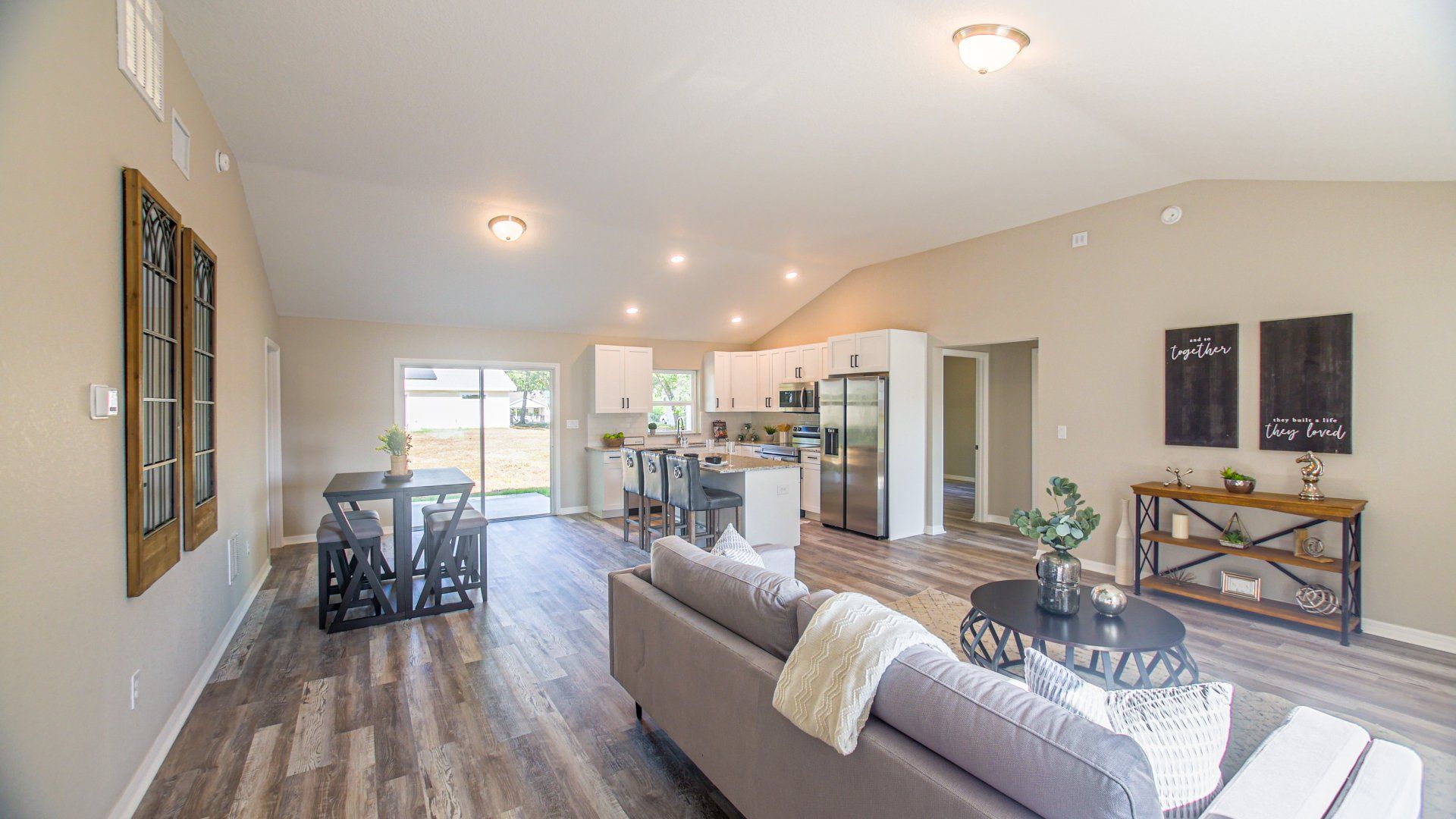 spacious living room