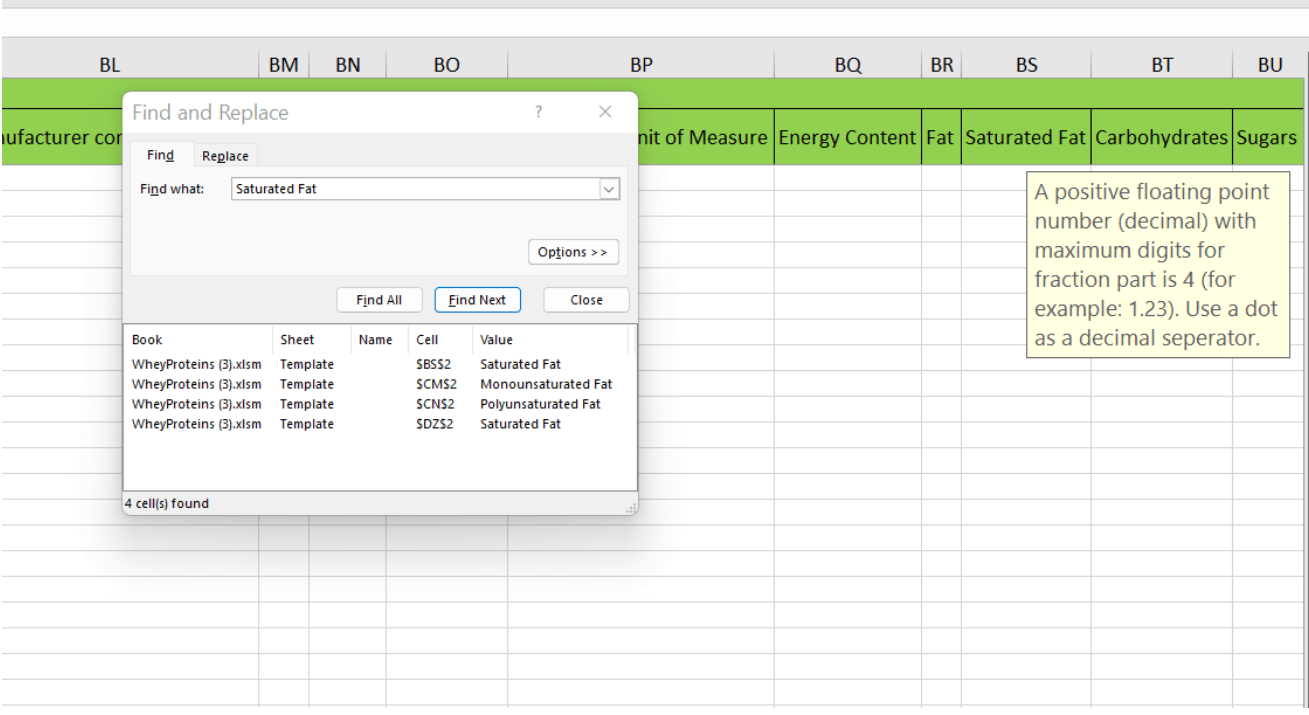A computer screen shows a spreadsheet with a green border.