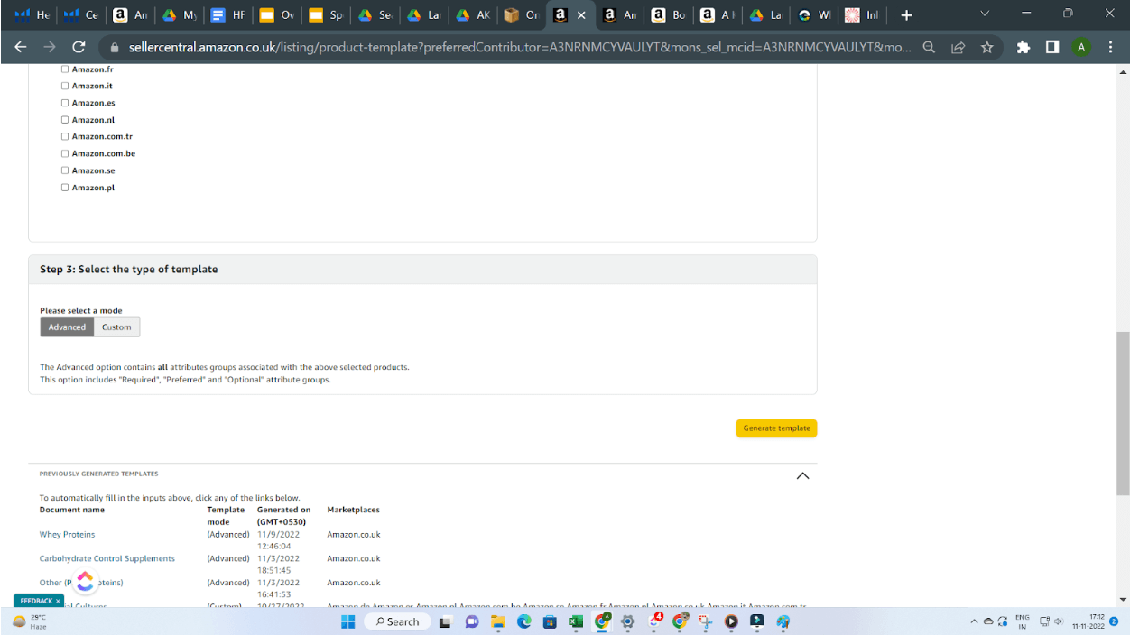 A computer screen shows a web page with a yellow button on the bottom right corner.