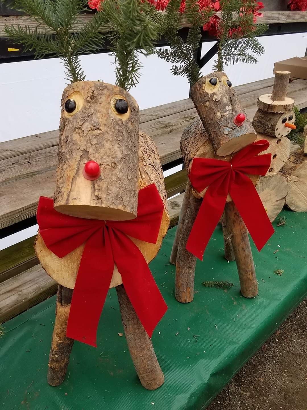 Decorative wooden reindeer – Gresham, OR - Deep Creek Garden Center