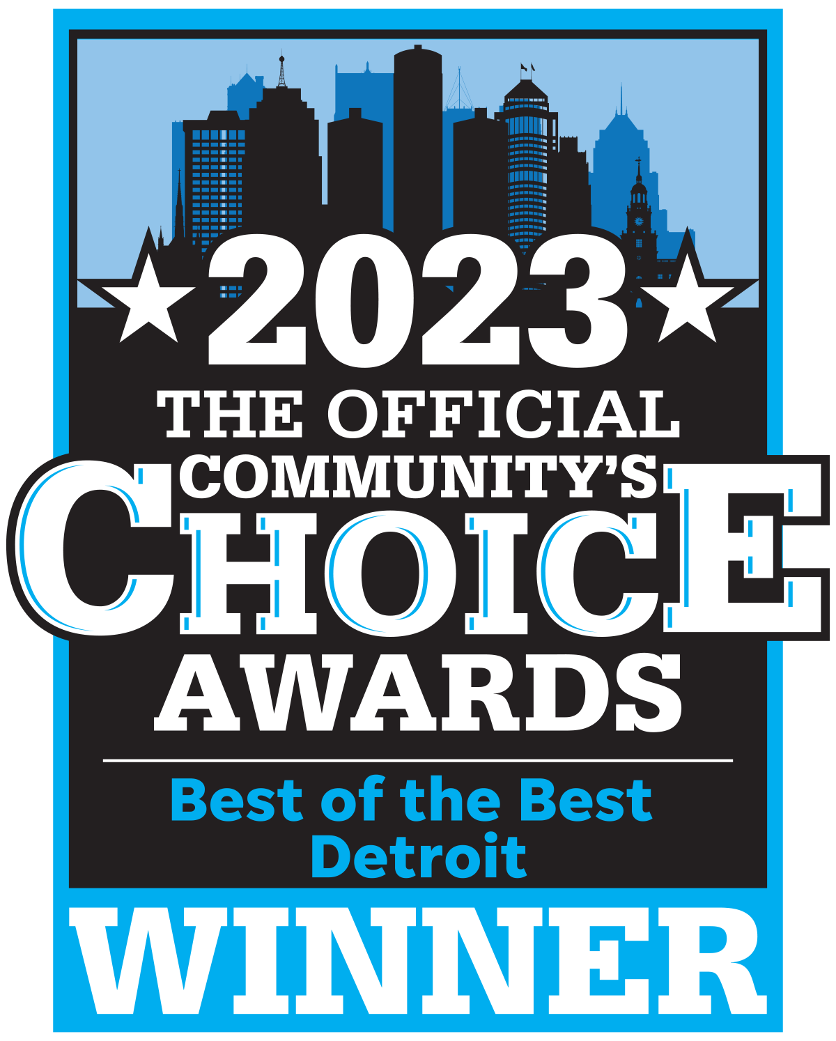 A logo for the best of the best detroit free press winner