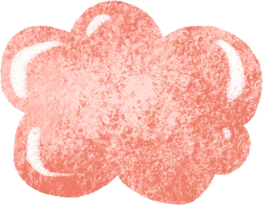 Red and pink striped bow with long, flowing tails.