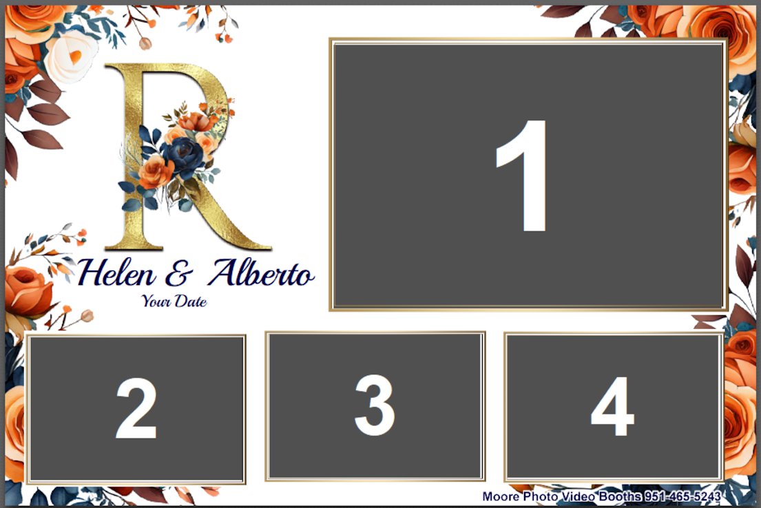 Photo booth setup outdoors at an event; includes black tent, red carpet, and prop table with accessories.